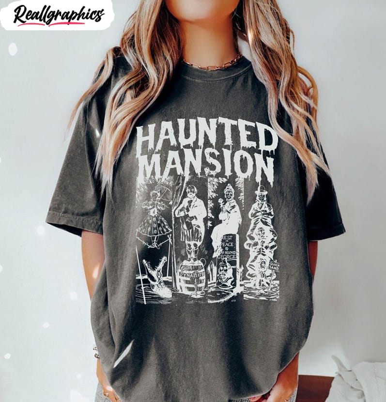 comfort colors the haunted mansion shirt halloween hoodie unisex t shirt 2 vma6jz