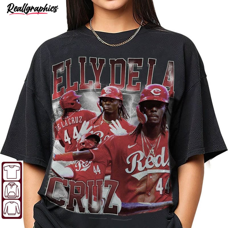 Elly De La Cruz Vintage Shirt, Trendy Baseball Sweatshirt - Reallgraphics
