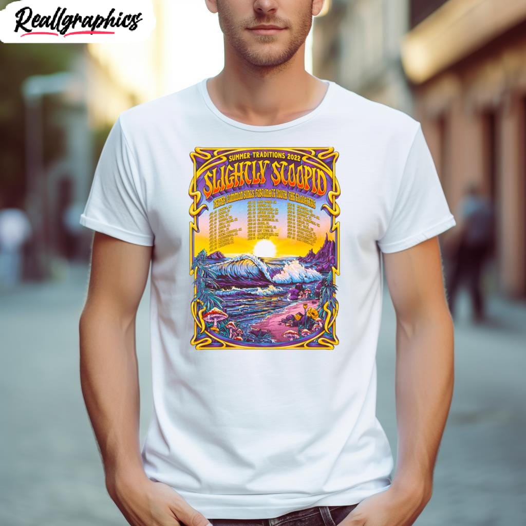 Slightly Stoopid 2023 Summer Traditions Tour Poster Shirt Reallgraphics