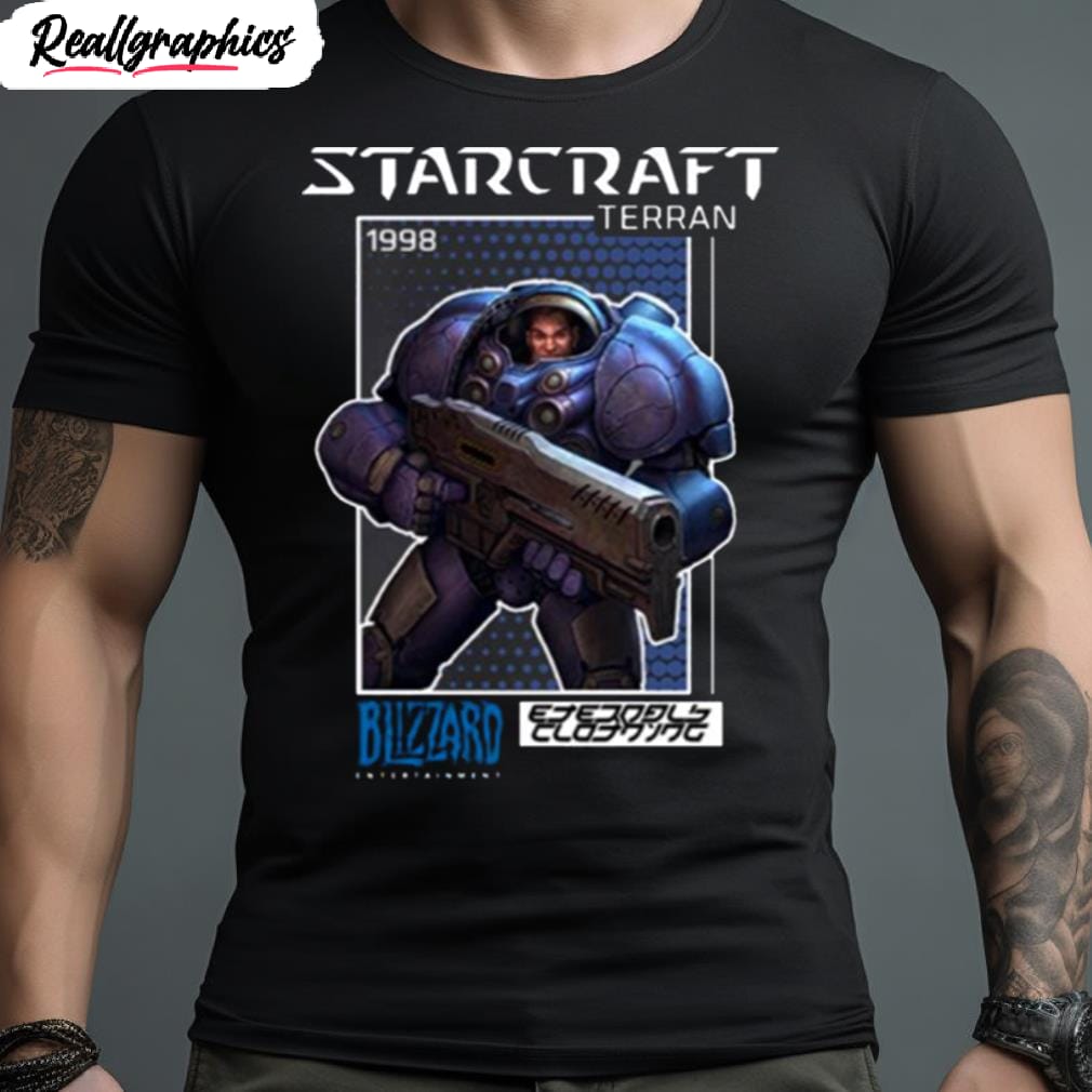 mareridt Stærk vind Overflod Terran Graphic Starcraft Shirt - Reallgraphics