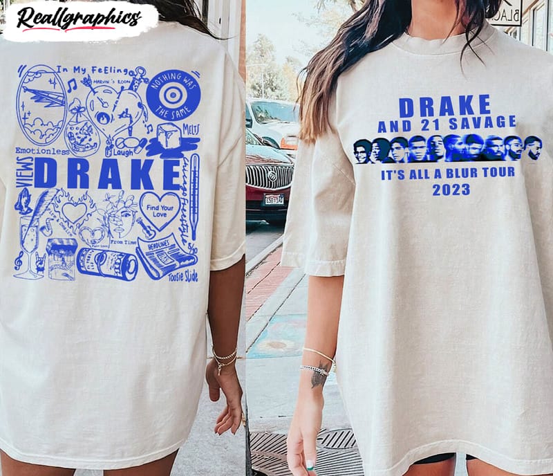Vintage Drake Tour 2023 Graphic Tee Newest Drake Merch Drake