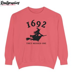 1692 they missed one cute shirt witch trials crewneck sweatshirt 3 vgg06x