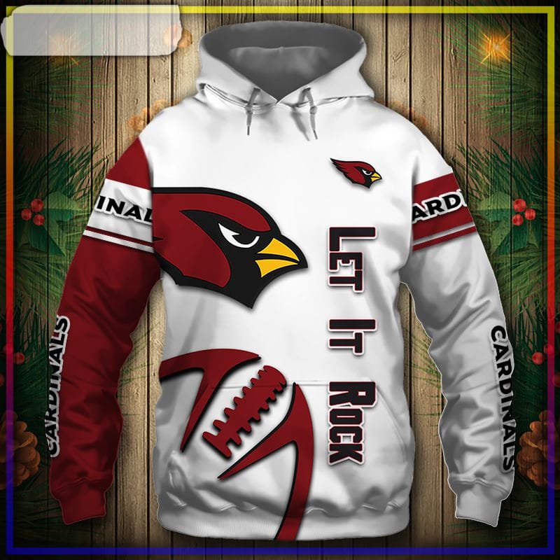 Arizona Cardinals Hoodie 3D Graphic Balls Cheap Shirt Pullover -  Reallgraphics