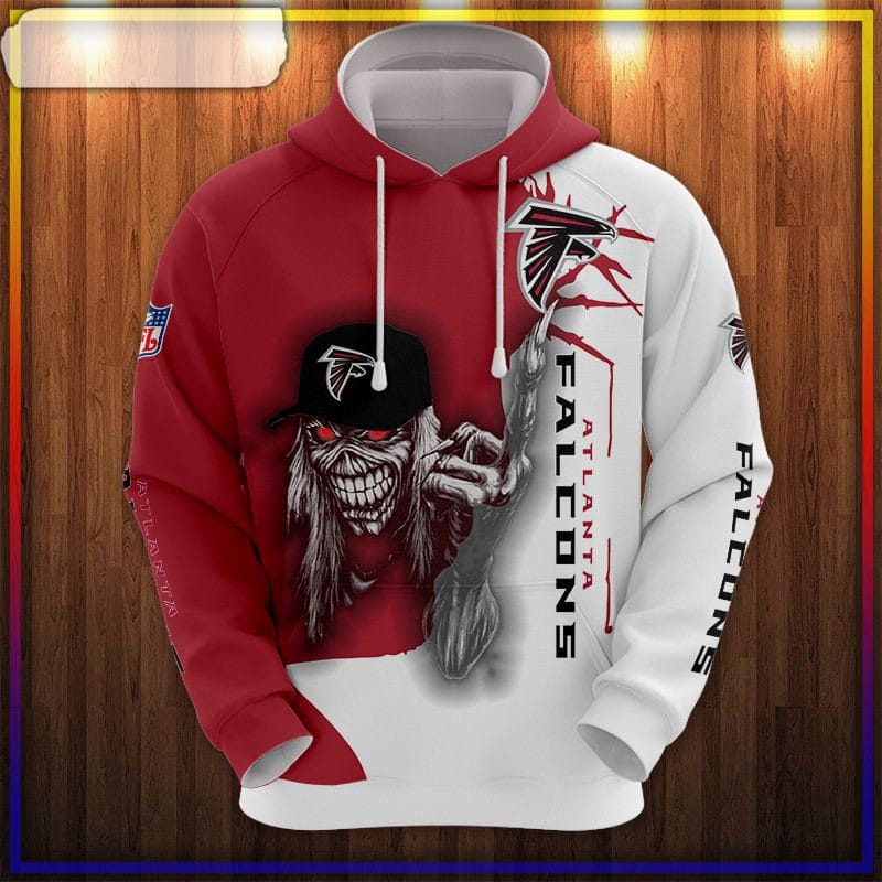 atlanta falcons hoodie ultra death graphic gift for halloween
