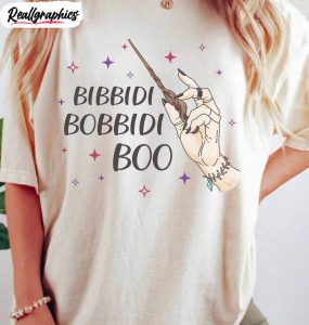 bibbidi bobbidi boo shirt, retro witchy halloween unisex shirt