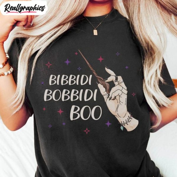 bibbidi bobbidi boo shirt, retro witchy halloween unisex shirt