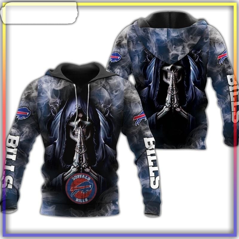 buffalo bills hoodies death smoke graphic gift for men