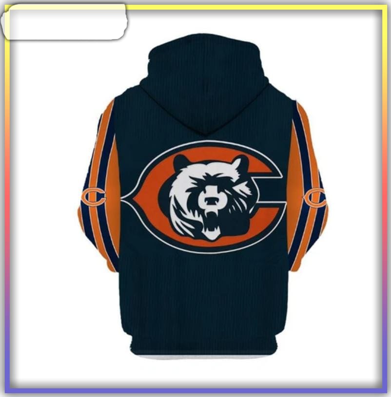 chicago bears hoodie 3d long sleeve pullover new season 2 vrd72c