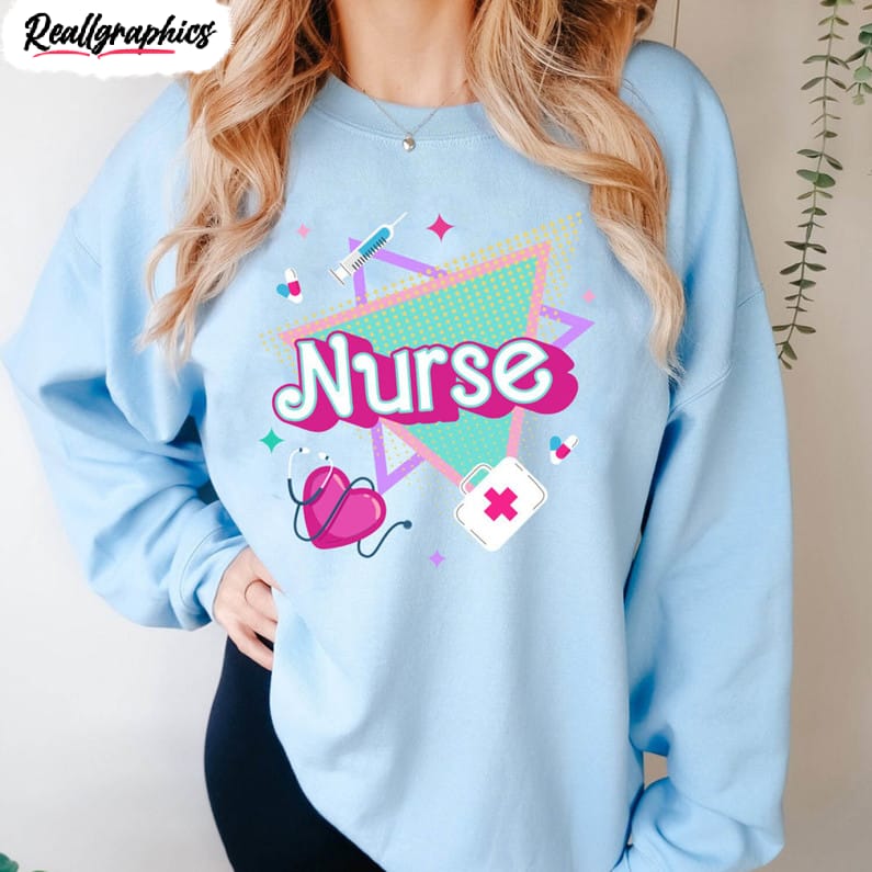 colorful nurse shirt, rn nurse trendy short sleeve tee tops