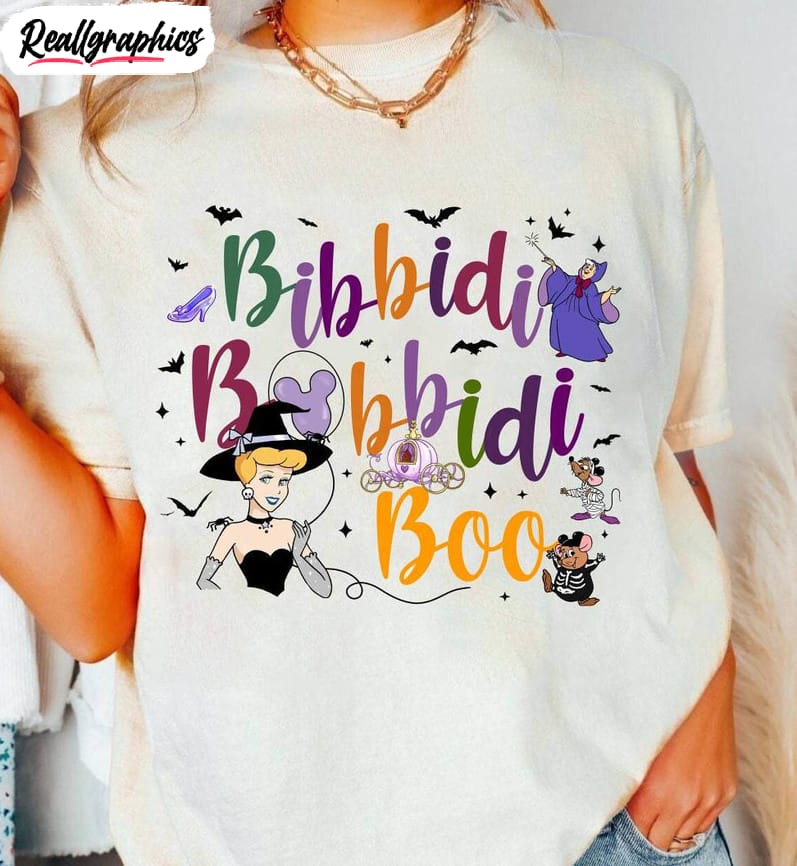 halloween cinderella bibbidi bobbidi trendy unisex t shirt crewneck