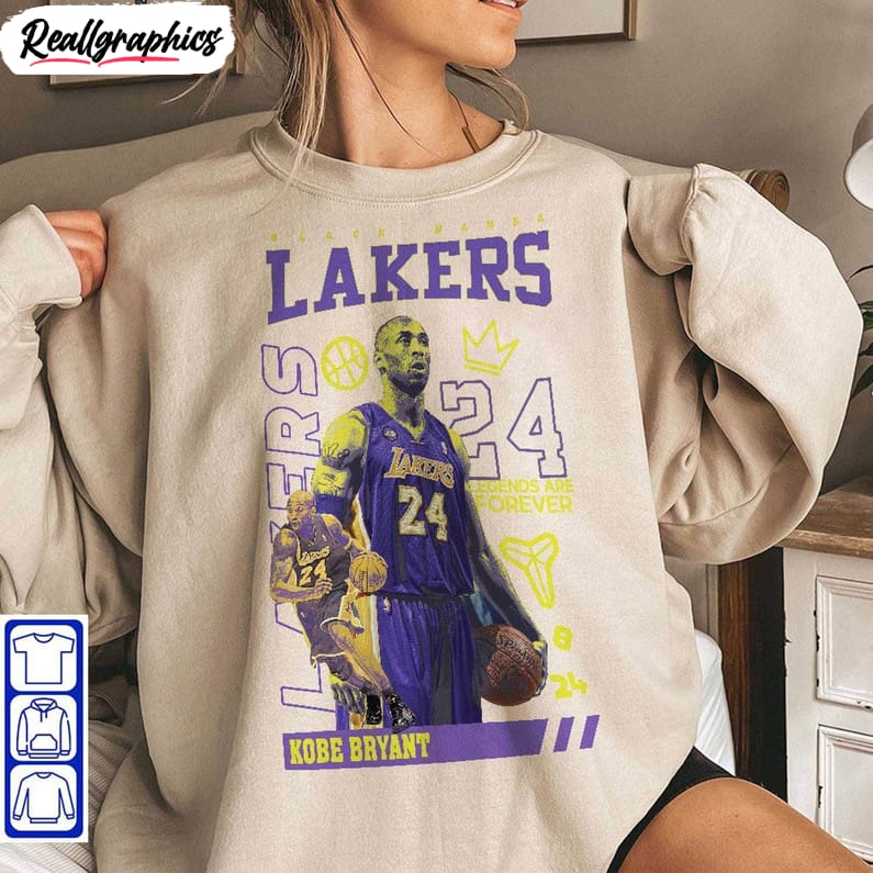 Kobe Bryant Graphic Shirt, Kobe Bryant La Lakers Hoodie Crewneck