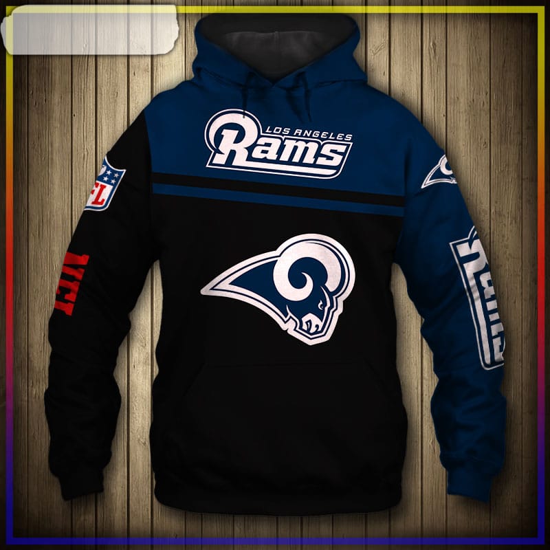 Los Angeles Rams 3D Skull Zip Hoodie Pullover Shirt For Fans - Reallgraphics