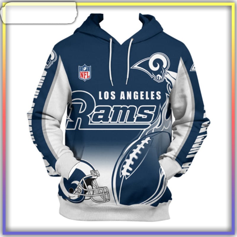 Los Angeles Rams Hoodies Cute Flame Balls Graphic Gift For Men -  Reallgraphics