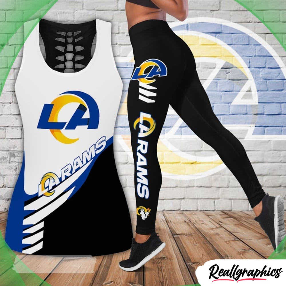 Los Angeles Rams High Waisted Leggings and Tank Top - Reallgraphics