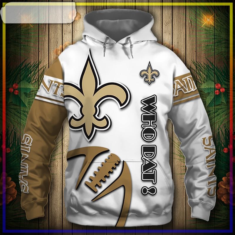 New Orleans Saints Hoodie 3D Graphic Balls Cheap Shirt Pullover -  Reallgraphics