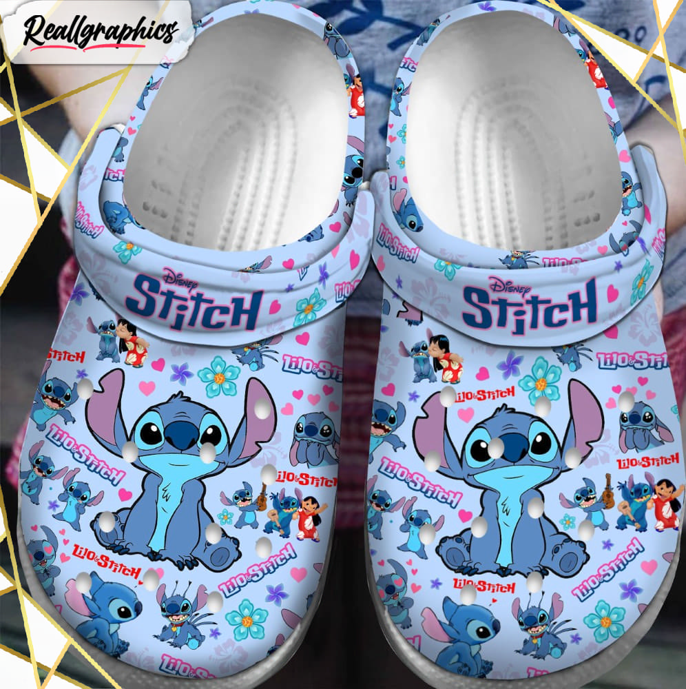 Premium Lilo & Stitch Cartoon Crocs Shoes - Reallgraphics