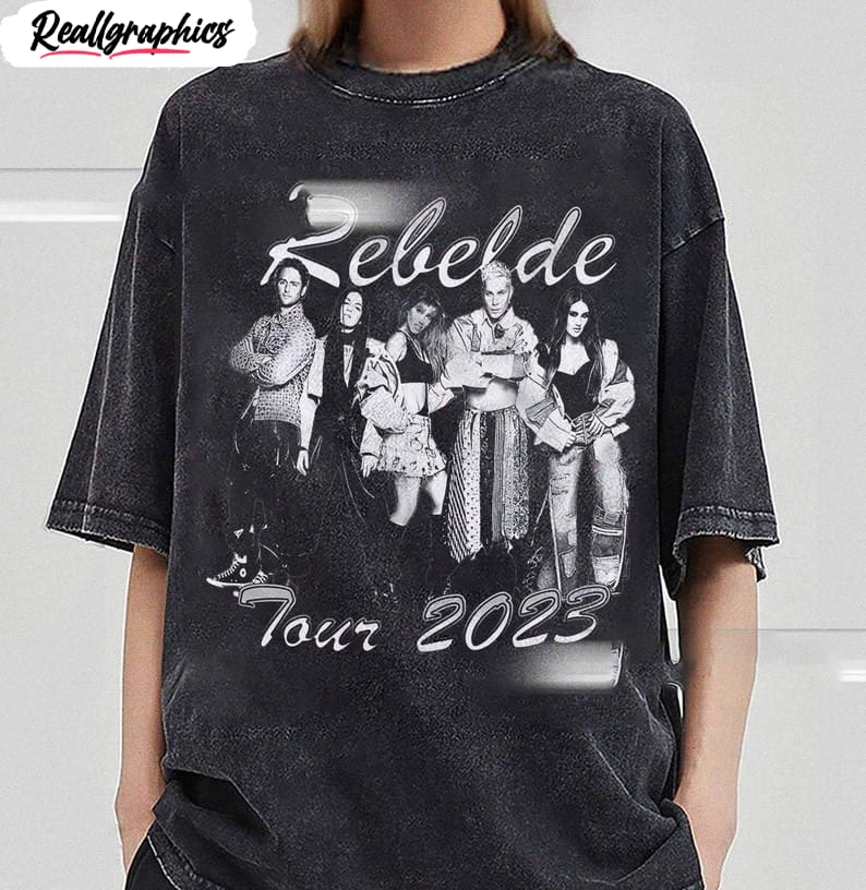 rebelde tour music shirt, soy rebelde tour 2023 short sleeve sweater