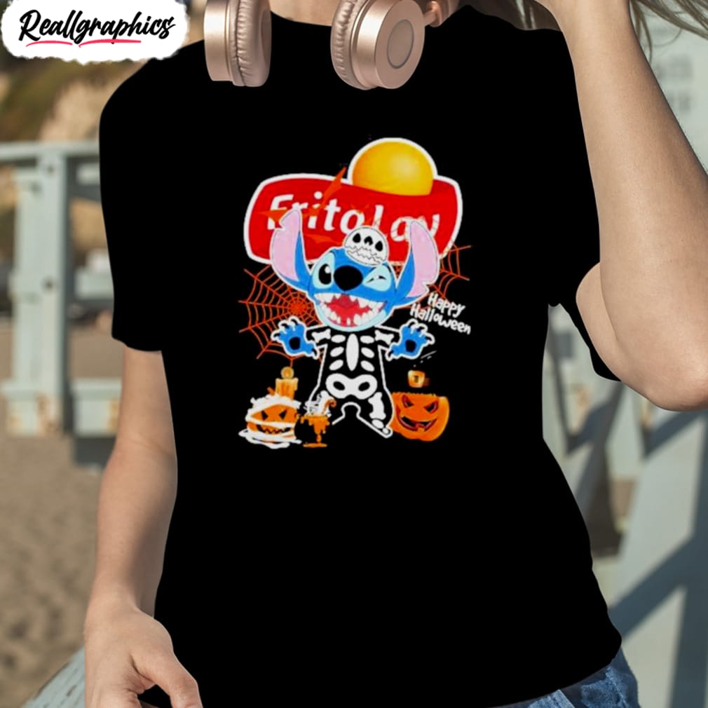 skeleton stitch frito lay happy halloween 2023 shirt
