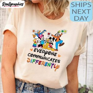 special education shirt, everyone communicates differently tee, hoodie