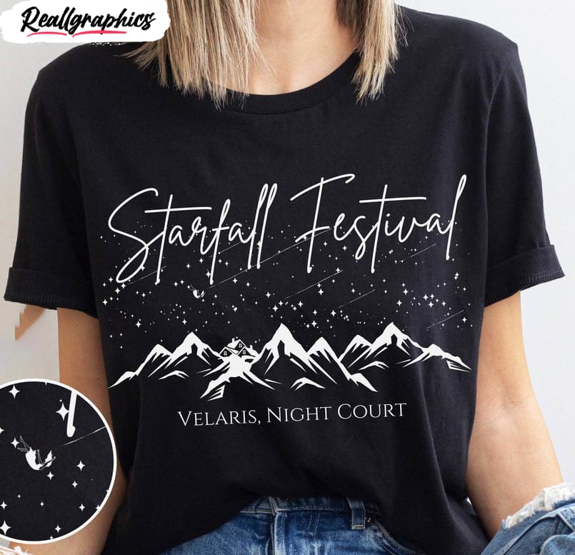 starfall festival shirt, officially licensed acotar unisex hoodie unisex t shirt