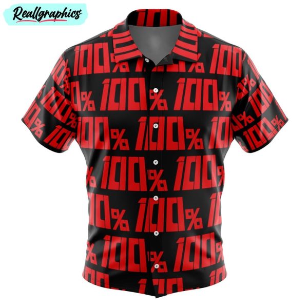 100 mob pyscho 100 button up hawaiian shirt