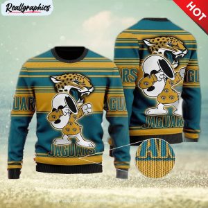 2023 christmas sweater featuring jacksonville jaguars for nfl football fans