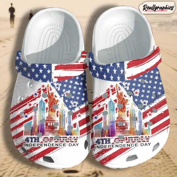 4th july independence day custom shoes crocs, liberty usa outdoor shoes crocs birthday