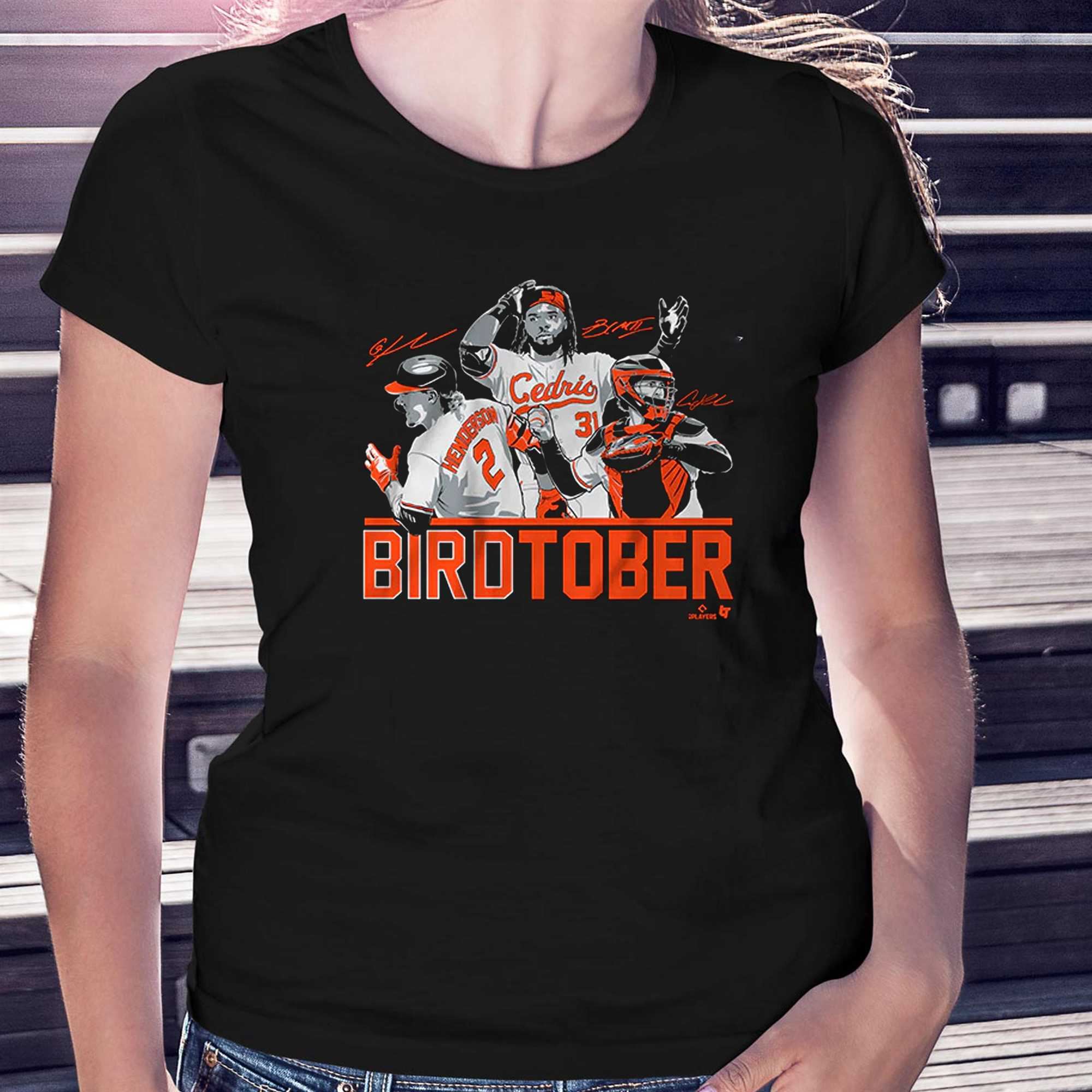 Birdtober Adley Rutschman Gunnar Henderson Cedric Mullins Baltimore Orioles  Unisex T-shirt, Hoodie, Sweatshirt - Reallgraphics