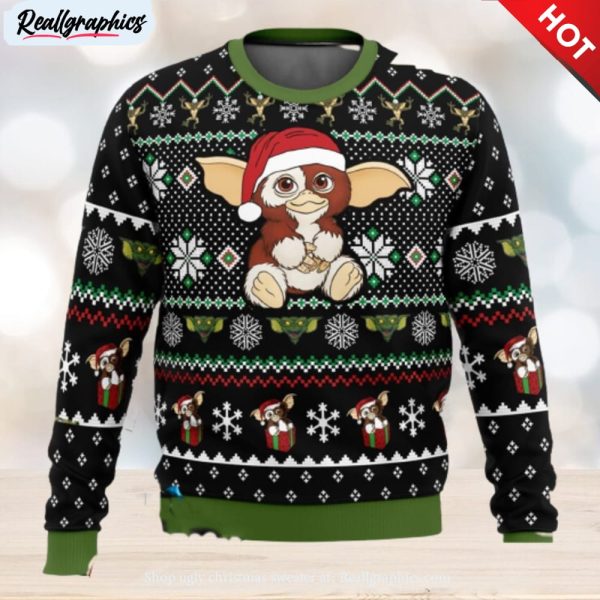 a christmas present gremlins xmas men and women christmas gift 3d ugly christmas sweater