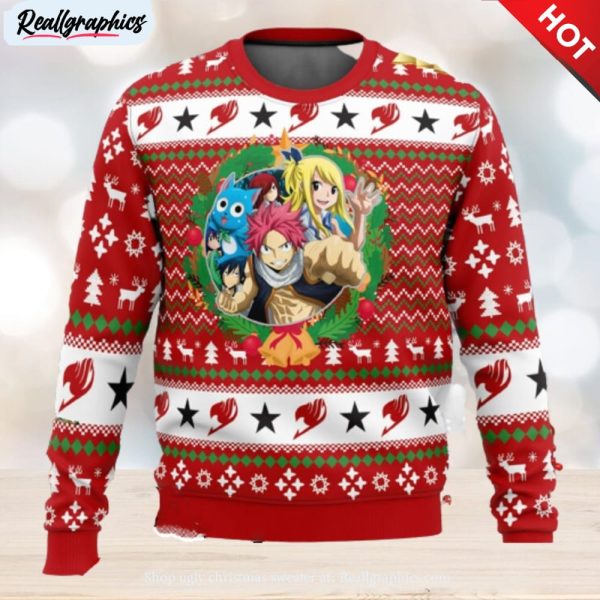 a christmas tail fairy tail xmas men and women christmas gift 3d ugly christmas sweater