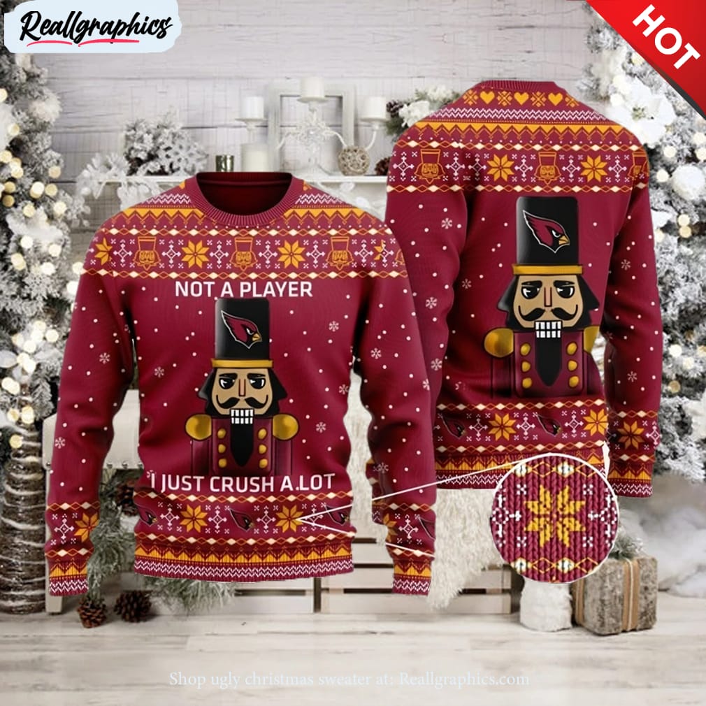 'ugly for the holidays: the arizona cardinals awful xmas sweater'