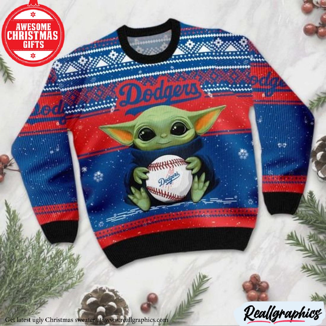 dodgers ugly sweater