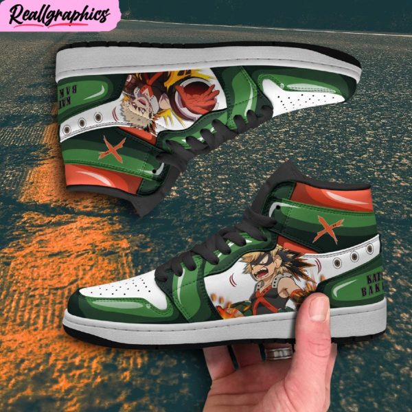 bakugou jordan 1 sneaker boots, limited edition my here academia anime shoes