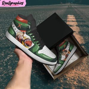 bakugou jordan 1 sneaker boots, limited edition my here academia anime shoes