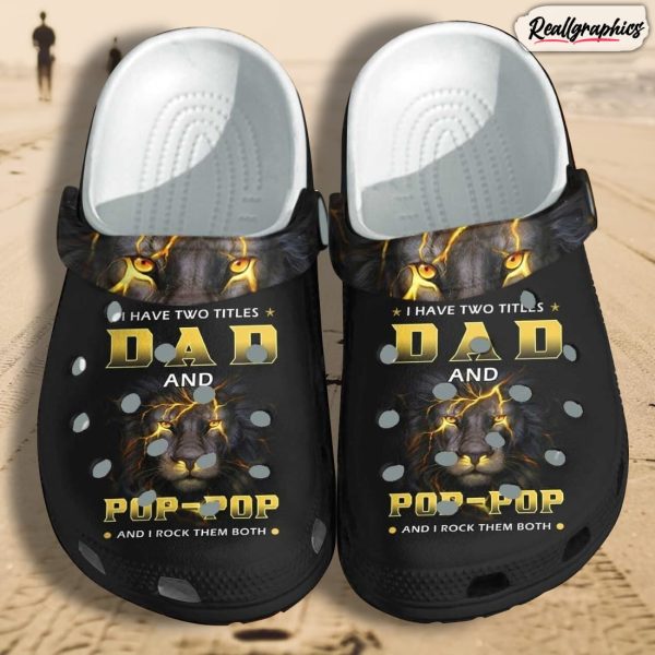 black lion father black king shoes crocs, dad honor papa priceless custom shoes crocs fathers day