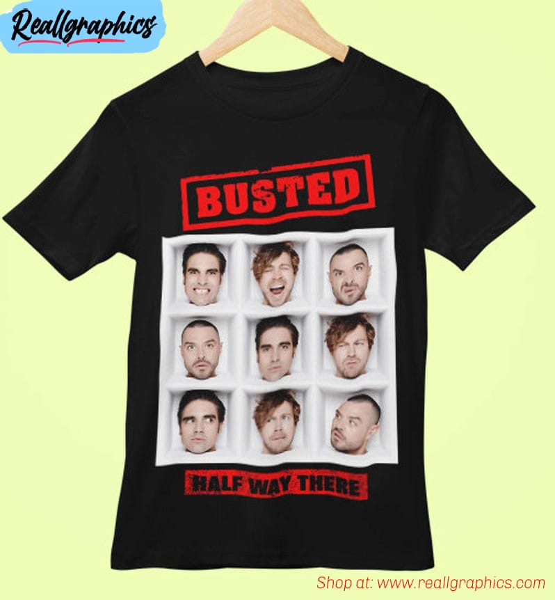 busted band half way there shirt, music hoodie long sleeve