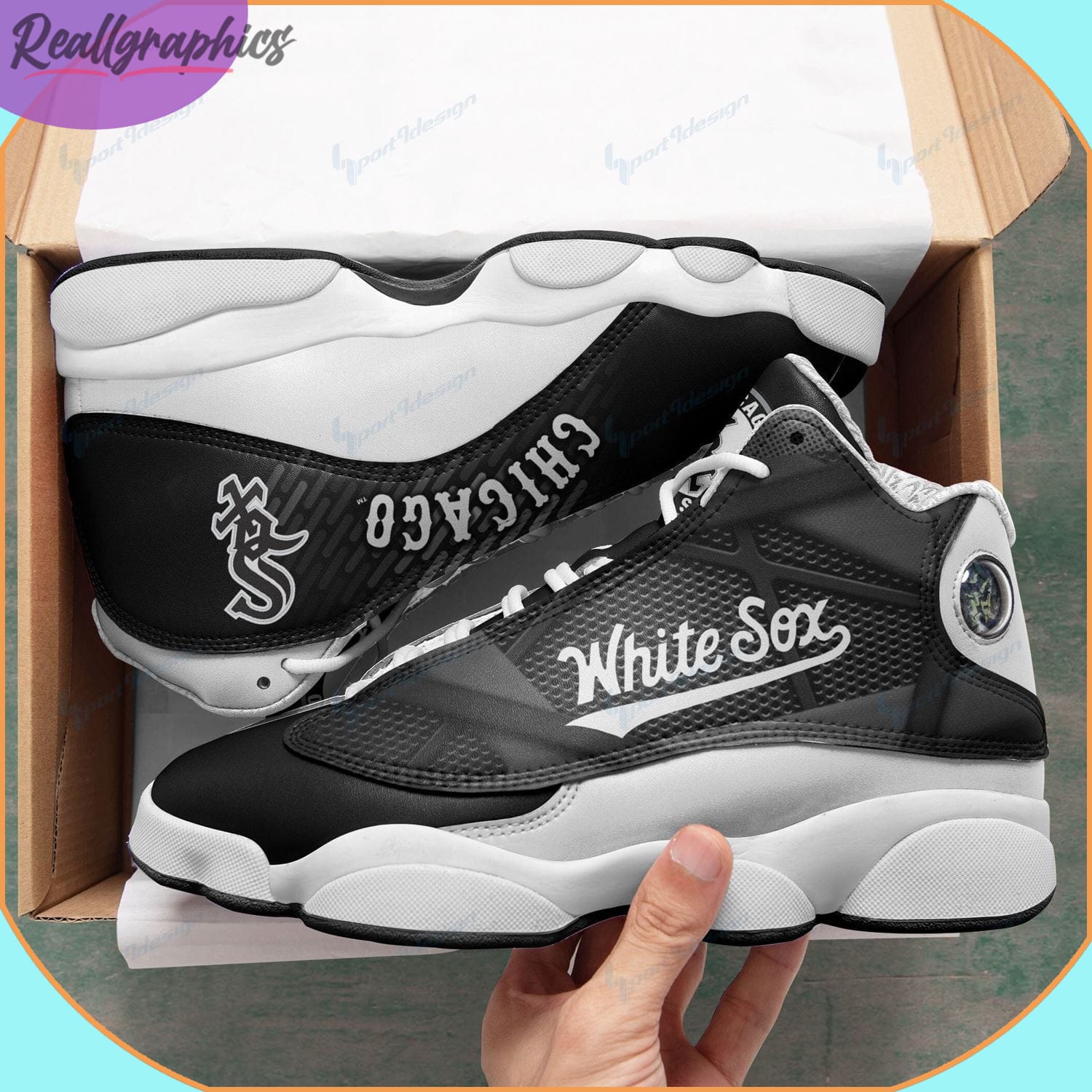 chicago white sox air jordan 13 sneakers, white sox mlb custom gift for fans