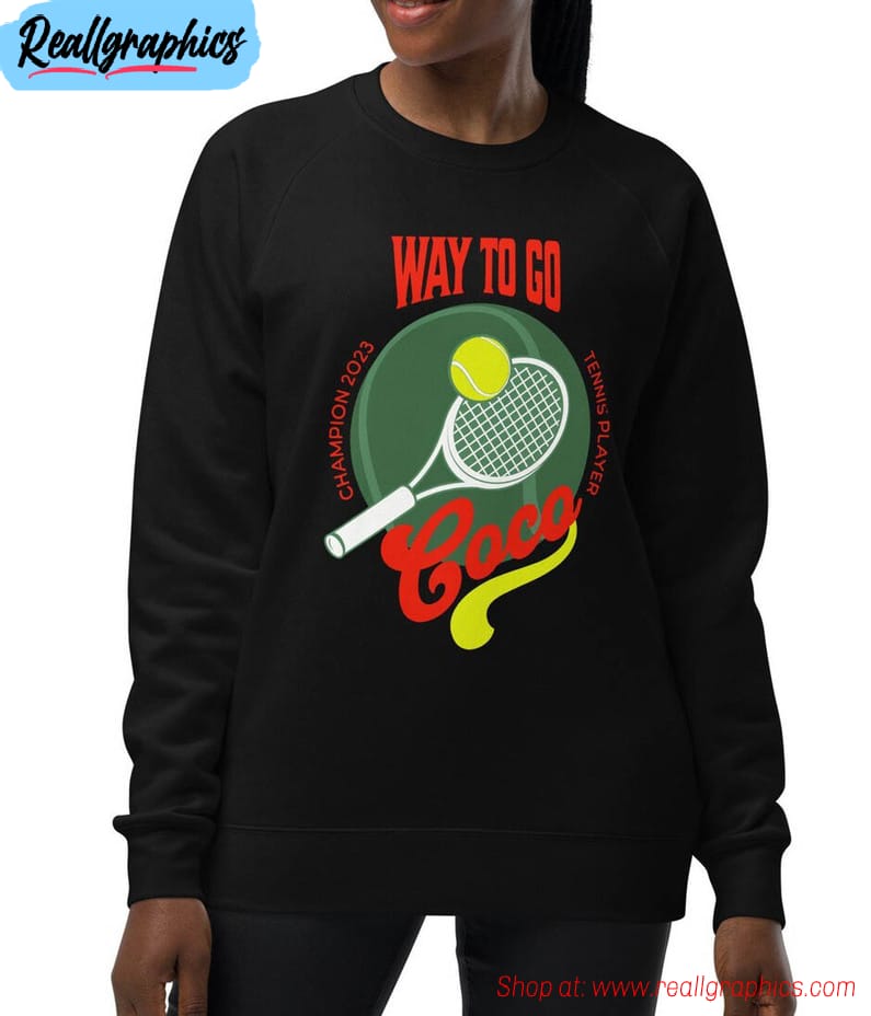 coco gauff shirt, tennis us open coco champion crewneck sweatshirt