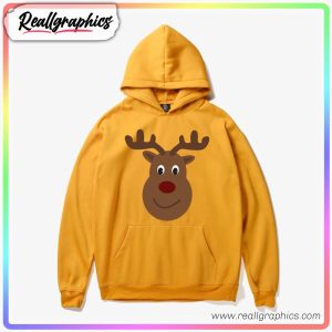 cute christmas deer cartoon style icon 3d printed hoodie