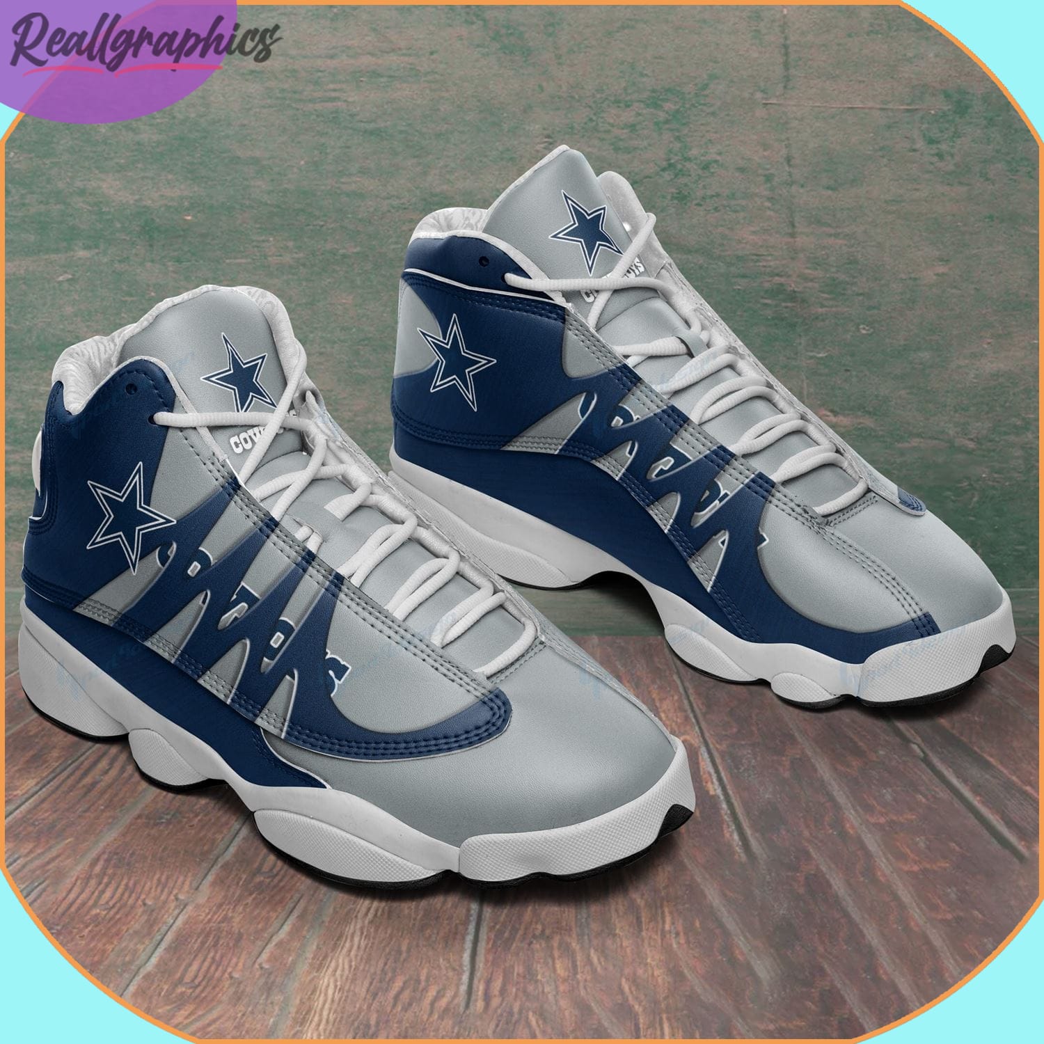 Dallas Cowboys Air Jordan 13 Shoes, Cowboys Limited Custom Shoes -  Reallgraphics