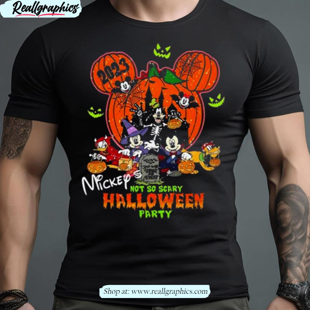 disney mickey not so scary halloween party 2023 shirt