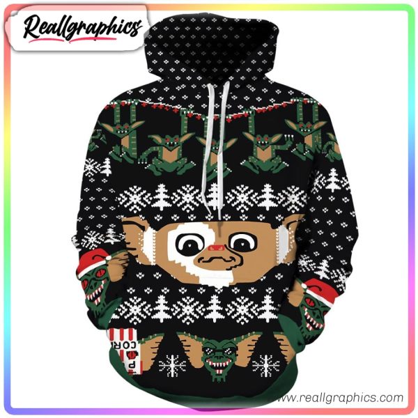 funny christmas monster cool icon 3d printed hoodie