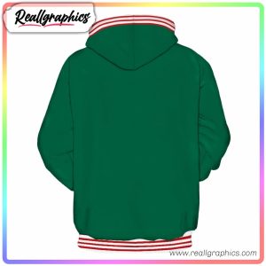 funny santa claus icon green 3d printed hoodie