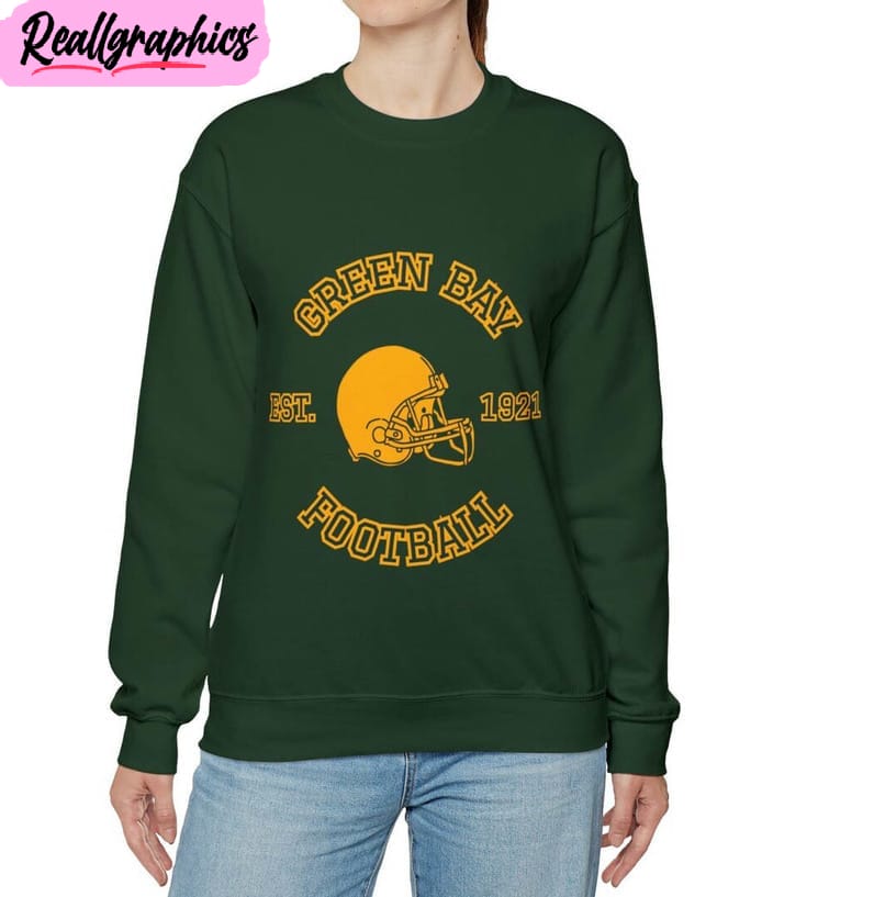 green bay football est 1921 trendy short sleeve hoodie