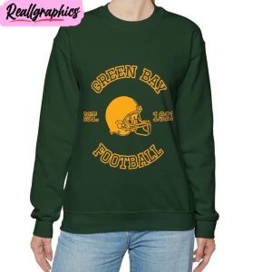 green bay football est 1921 trendy short sleeve hoodie