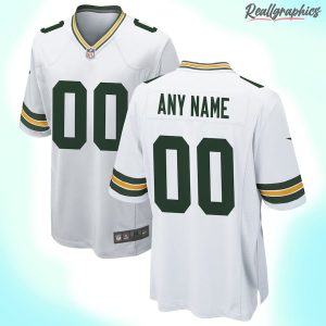 green bay packers white custom jersey, packers football jersey cheap for sale