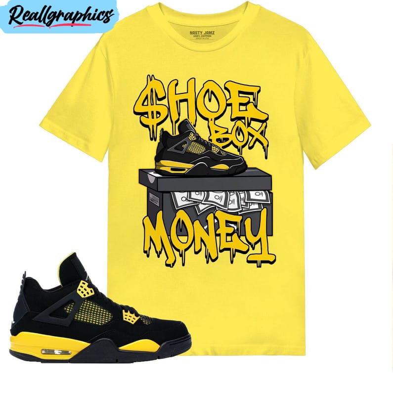 Sneaker Matching T-Shirt - Matches Jordan 3 Black Cement | God Money | SkylarStyle 3XL