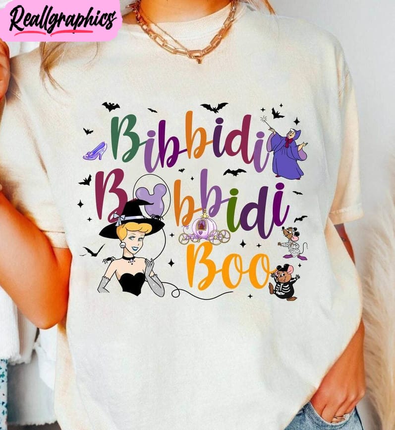 halloween cinderella bibbidi bobbidi trendy unisex t shirt crewneck