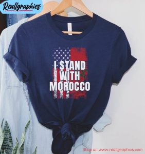 i stand with morocco shirt, pray for morocco hoodie short sleeve