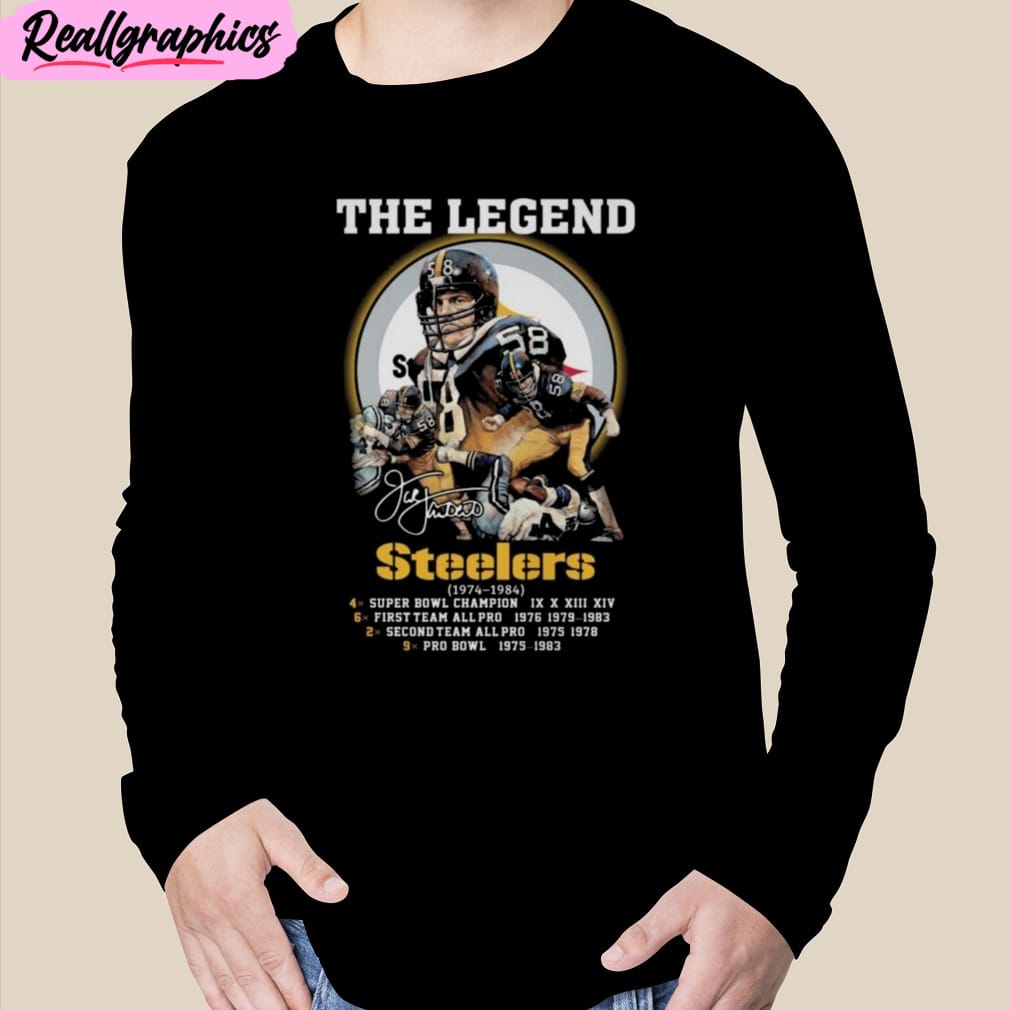 jack lambert the legends pittsburgh steelers 1974-1984 signature unisex t-shirt, hoodie, sweatshirt